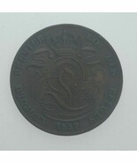 1857 Belgique 5 Centimes Cuivre Pièce de Monnaie En XF État Km #5.1 - $179.31 CAD