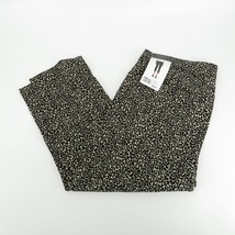 Rafaella Women&#39;s Comfort Cheetah Print Black Brown Capri Pants Size 6 NWT $59.50 - £10.33 GBP