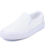 Boy&#39;s Girl&#39;s Toddlers Canvas Sneakers Slip-On White Sneakers Casual Skin... - $186.21 MXN