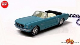 Rare Keychain Blue 1964/65/66 Ford Mustang Convertible Custom Ltd Great Gift - £54.24 GBP