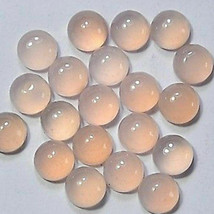 GTL 8x8mm certified round loose rose quartz gemstone wholesale 50 pcs - £17.83 GBP