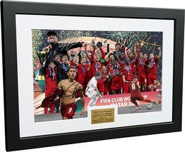 Kitbags &amp; Lockers 2019 Club World Champions Celebration 12X8 A4 Signed Liverpool - £56.60 GBP