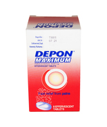 DEPON MAXIMUM Paracetamol 1000mg 8 Effervescent Tablets  - £8.60 GBP