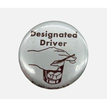 Vintage Designated Driver Pinback Button No Drinking/Driving Bar Happy Hour - $6.79
