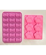 Puppy Dog Paw and Bone Silicone Molds Non-Stick Food Grade or Resin - $10.89