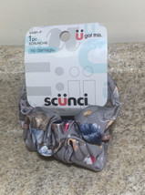 Scunci No Damage Hair Scrunchies Elastics Fabric Floral #54391--P - $1.49