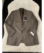 New Chaps Mens Tan 2 Button Wool Sports Blazer Jacket Size 46 Long NWT $220 - £34.46 GBP