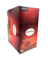 24 K-cups TWININGS of London ENGLISH BREAKFAST PURE BLACK TEA Keurig pods 1 BOX - $24.16