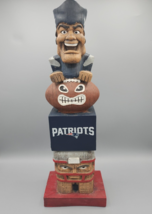New England Patriots Team Tiki Totem Garden Decoration Man Cave Official... - $19.48