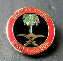 Operation Desert Storm Iraqi Freedom Lapel Pin Badge 1 inch - £4.41 GBP