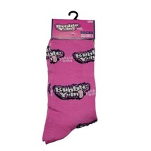 Bubble Yum Gum Crew Crazy Socks Mens Womens Pink Unique Fun - $9.89
