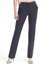 Banana Republic Women Navy Logan Pants Sz 2 Trouser Fit Bi Stretch Cotto... - £38.99 GBP