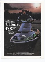 80&#39;s Arctic Cat El Tigre Print Ad Snowmobile 8.5&quot; x 11&quot; - £15.59 GBP