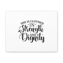  Proverbs 31:25 Strength And Dignity Plain Bible Verse Canvas Ch - £56.02 GBP+