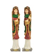 Angel Playing The Lute Christmas Taper Candles Set of 2 Christmas Decor ... - $13.55