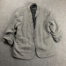 Eloquii Blazer Women&#39;s Size 28 Gray 3/4 Sleeve No Buttons 100% Polyester - €17,13 EUR