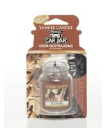 Yankee Candle Car Jar Ultimate Odor Neutralizing Gel Air Freshener, Leat... - £7.04 GBP