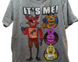 Five Nights at Freddy&#39;s Men&#39;s t-shirt M Medium Gray Foxy Bonnie Chica Fr... - £9.79 GBP