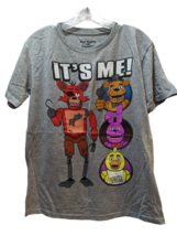 Five Nights at Freddy&#39;s Men&#39;s t-shirt M Medium Gray Foxy Bonnie Chica Fr... - £9.80 GBP