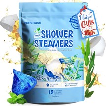 Stocking Stuffers 15 Pack Shower Steamers Aromatherapy Chocolate Shaped Birthday - £44.14 GBP