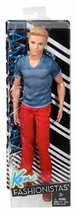 Barbie Fashionistas Ken Doll, Red Jeans and Blue Tee  *NEW* - £50.49 GBP