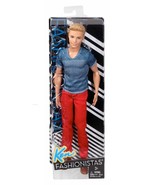 Barbie Fashionistas Ken Doll, Red Jeans and Blue Tee  *NEW* - £51.56 GBP