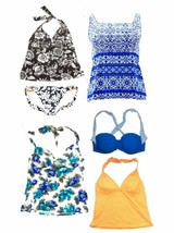Land&#39;s End Bikini &amp; Tankini Swimsuit Separates Tops &amp; Bottoms Sizes 2-14 NWOT - £23.64 GBP+