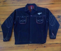 Willie Esco Dungarees Hip Hop Button Up Dark Denim Jean Jacket Mens XL 5... - $49.99