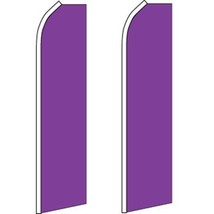 2 Swooper Flutter Feather Flag SOLID PURPLE - $39.88