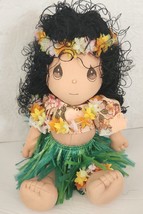 Precious Moments Applause Hawaii Hula Girl Doll Vintage 1987 Hang Tag 14 Inches - £11.72 GBP