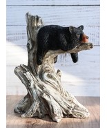 Ebros Lazy Days Of Summer Black Bear Sleeping On Tree Branch Statue - $627.33 MXN
