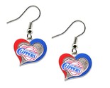 NBA Los Angeles Clippers Swirl Heart Earrings - $16.78