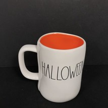 Rae Dunn Happy Halloween mug white orange ceramic - £17.73 GBP