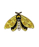 Yellow Moth Enamel Pin Badge Hat/Jacket/Lapel Pin - £3.53 GBP