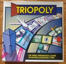 TRIOPOLY Three Level Monopoly Board Game - Reveal 2010 Open Box Ages 10+... - $48.36