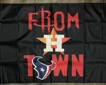 Houston Astros Texans Rockets Flag 3x5 ft From H Town Banner Man-Cave Ga... - $15.99