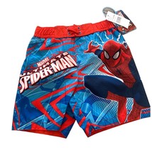 New Spiderman Swim Trunks 2T Boys Shorts Red Blue Beach Pool  Toddler - £8.70 GBP