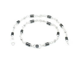 Pure Sterlingsilber Indisch Nazaria Schwarz Perlen Armband für Baby - £35.52 GBP