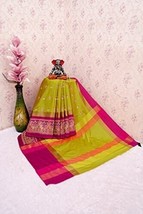 Womens Saree Cotton Silk Festival Wedding Party With blouse piece Sari - £19.65 GBP