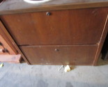 LOCAL PICKUP 2 drawer wood Filing Cabinet WITH LOCKING OPTION  NO KEYS  ... - £154.54 GBP