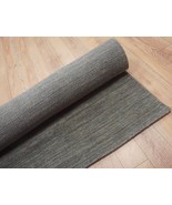 Handmade Wool Ash Color Rectangle Area Rug For Living Room Hall 5ft x 8ft - £471.36 GBP