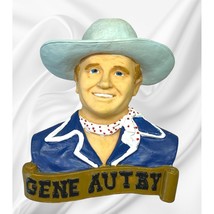 Vintage Gene Autry Fridge Magnet Cowboy Western Music Sculpted Bust - $14.95