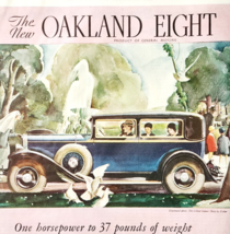 1930 Oakland Eight 2 Door Sedan Advertisement Automobilia General Motors... - $25.22 CAD