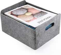 Welaxy Storage Basket Felt Foldable Drawer Organizer Bin Cube Shelf Small Box - £30.86 GBP