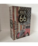KYODOLED Hidden Metal Lock Box Diversion Book Safe w/Combo Lock Route 66... - €16,94 EUR