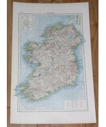 1896 MAP OF IRELAND CORK GALWAY TYRONE DUBLIN MAYO LIMERICK LONDONDERRY - £19.82 GBP