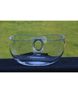 Rare Collectable Designer DERU Art Glass Modernist Crystal Glass Bowl Vase - $51.18 CAD
