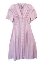 Spiegel Together! Petite Vintage 80&#39;s Womens Size 6 Pink Floral 40s Style Dress - £39.83 GBP