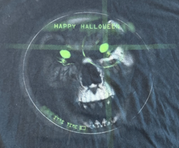 DEFCOR Skeleton Skull Happy Halloween Black T Shirt Men&#39;s Size Large L - $291.12 MXN