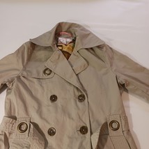 Via Spiga 70103P Women's Cotton Tan/Khaki Jacket Coat With Belt Size 6 image 10